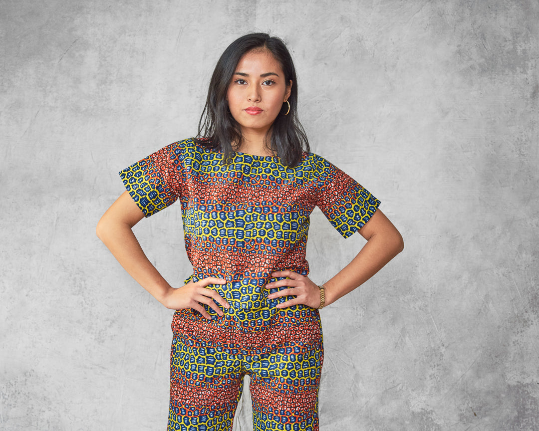 CROP TOP TESSUTO WAX