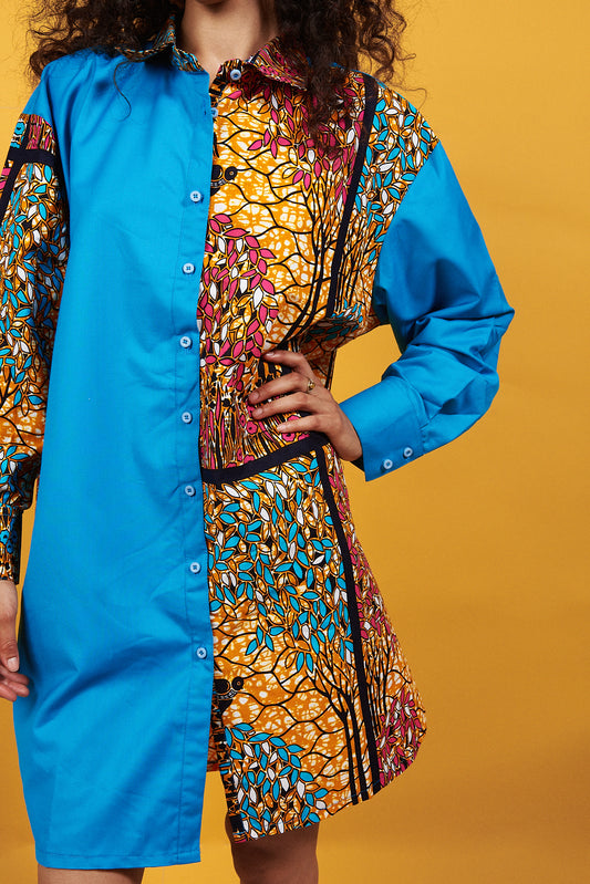 MAXI CHEMISIER MIXED LOVE NATURE COLLECTION