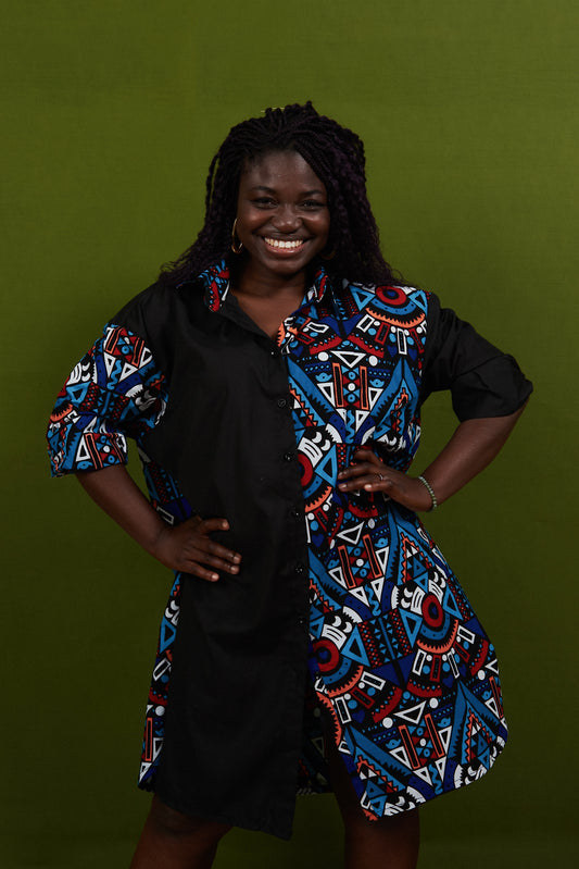 MAXI CHEMISIER MIXED WOEZON COLLECTION