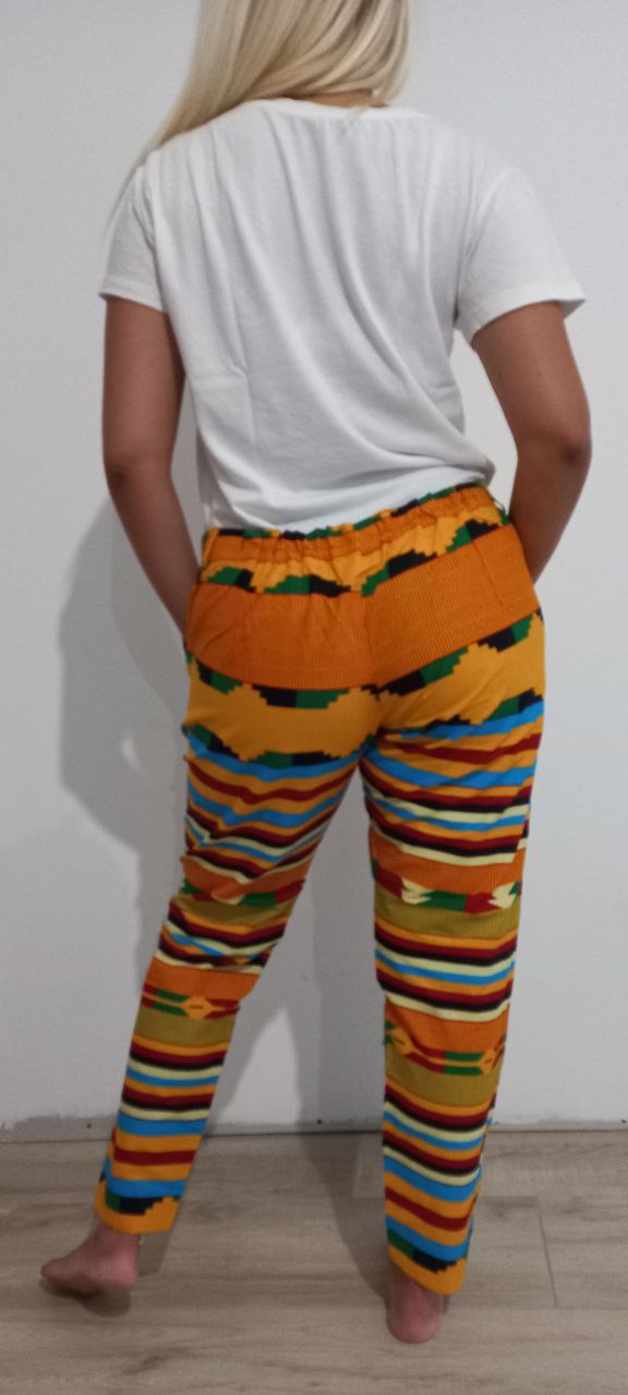 PANTALONE A VITA BASSA STAMPA KENTE